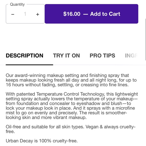 5/$25 New Urban Decay All Nighter Setting Spray Long Lasting Makeup Technology - Picture 7 of 7